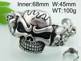 Stainless Skull Bangle