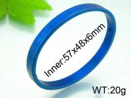 Stainless Steel Blue-plating Bangle