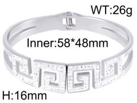 Stainless Steel Stone Bangle