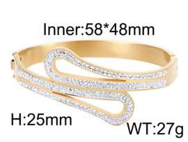 Stainless Steel Stone Bangle