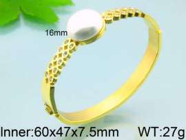 Stainless Steel Stone Bangle