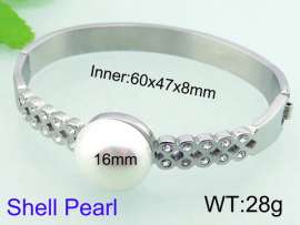 Stainless Steel Stone Bangle