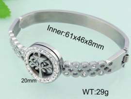 Stainless Steel Stone Bangle