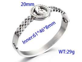 Stainless Steel Stone Bangle