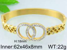 Stainless Steel Stone Bangle