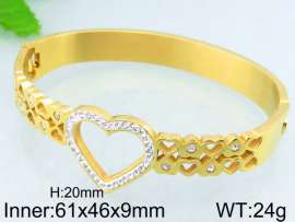 Stainless Steel Stone Bangle
