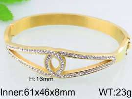 Stainless Steel Stone Bangle