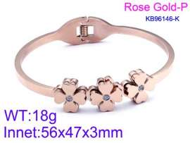Stainless Steel Stone Bangle