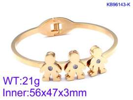Stainless Steel Stone Bangle