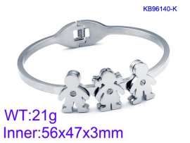 Stainless Steel Stone Bangle