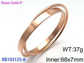 Stainless Steel Rose Gold-plating Bangle