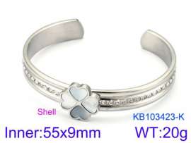 Stainless Steel Stone Bangle