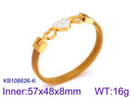 Stainless Steel Stone Bangle
