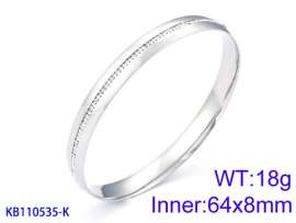 Stainless Steel Stone Bangle