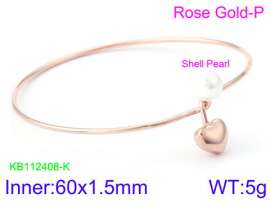 Stainless Steel Rose Gold-plating Bangle