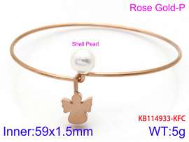 Stainless Steel Rose Gold-plating Bangle