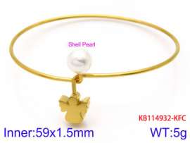 Stainless Steel Gold-plating Bangle