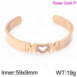 Stainless Steel Stone Bangle