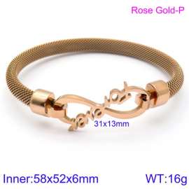 Stainless Steel Rose Gold-plating Bangle