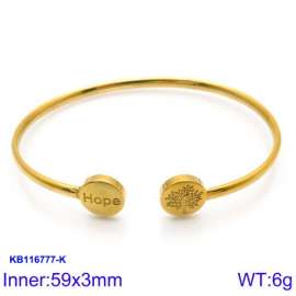 Stainless Steel Gold-plating Bangle