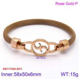 Stainless Steel Rose Gold-plating Bangle