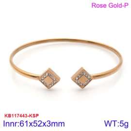 Stainless Steel Rose Gold-plating Bangle