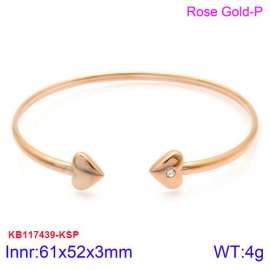 Stainless Steel Rose Gold-plating Bangle