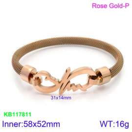 Stainless Steel Rose Gold-plating Bangle