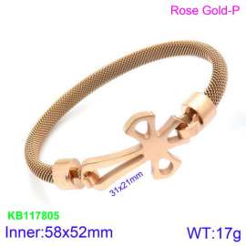 Stainless Steel Rose Gold-plating Bangle