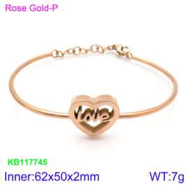 Stainless Steel Rose Gold-plating Bangle