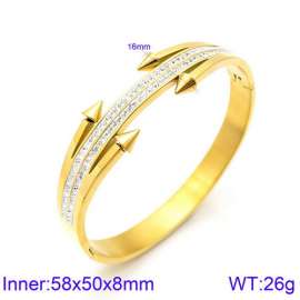 Stainless Steel Stone Bangle