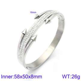 Stainless Steel Stone Bangle