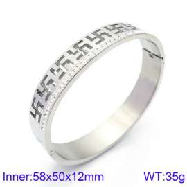Stainless Steel Stone Bangle