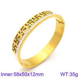Stainless Steel Stone Bangle