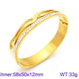 Stainless Steel Stone Bangle