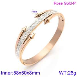 Stainless Steel Stone Bangle