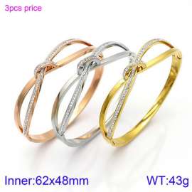 Stainless Steel Stone Bangle