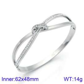 Stainless Steel Stone Bangle