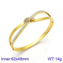 Stainless Steel Stone Bangle