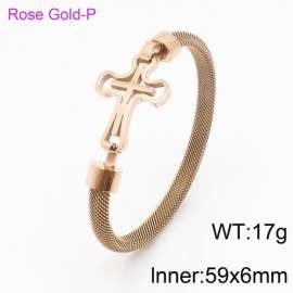 Stainless Steel Rose Gold-plating Bangle