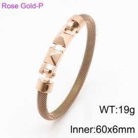 Stainless Steel Rose Gold-plating Bangle