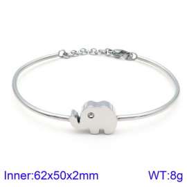 Stainless Steel Stone Bangle