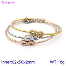 Stainless Steel Stone Bangle