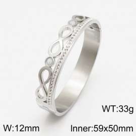 Stainless Steel Stone Bangle