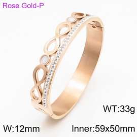 Stainless Steel Stone Bangle