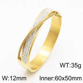 Stainless Steel Stone Bangle