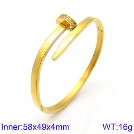 Stainless Steel Stone Bangle