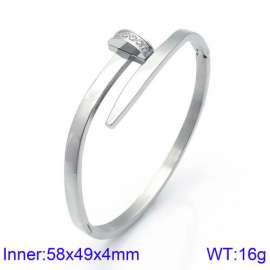 Stainless Steel Stone Bangle