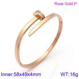 Stainless Steel Stone Bangle