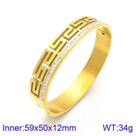 Stainless Steel Stone Bangle